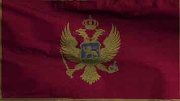Montenegro Flag Loop Background 4K video