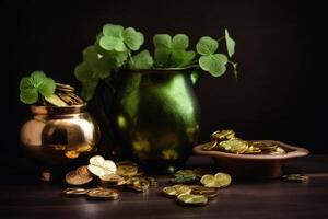 Saint patrick day concept background created with technology. photo