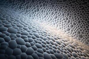 High detailed cellular biological background texture created with technology. photo