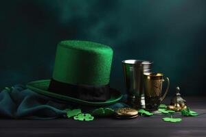 Saint patrick day concept background created with technology. photo