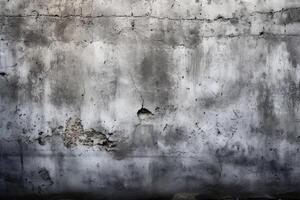 Concrete wall background texture with cracks and scratches created with technology. photo