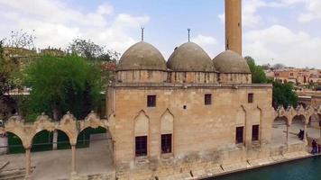 Drohne Schuss von historisch Stein Moschee video