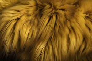 Yellow fur background. . photo