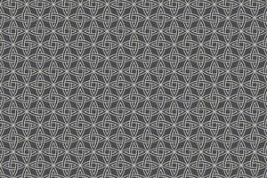 Antique white celtic knot pattern on a grey background. Vector illustration.