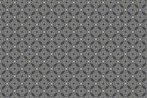 Antique white celtic knot pattern on a grey background. Vector illustration.