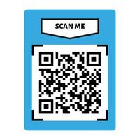 escanear yo qr código diseño. qr código para pago, texto transferir con escanear yo botón. vector ilustración