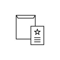 dossier, mailing, envelope vector icon illustration