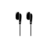 small earphones vector icon illustration