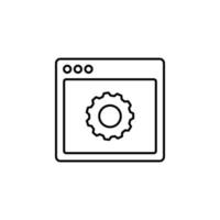 browser settings webpage vector icon illustration