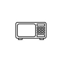 dielectric heating, microwave oven vector icon illustration