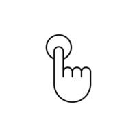 touch vector icon illustration