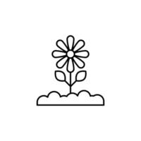 farm flower vector icon illustration