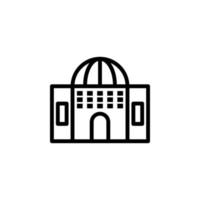 edificio mezquita vector icono ilustración