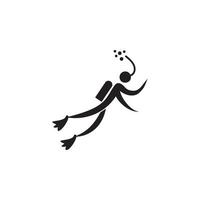 gymnastics on a log vector icon