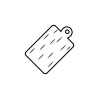 chopping board, cutting board vector icon illustration