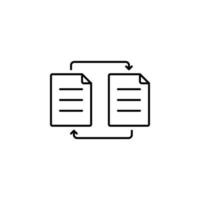 Exchange file vector icon illustration