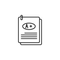 exam answers vector icon illustration