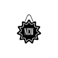 label with an inscription new vector icon illustration