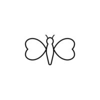 butterfly wings with heart vector icon illustration