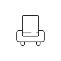 Sillón vector icono ilustración