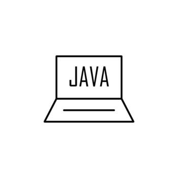 Java Notebook vector icon illustration