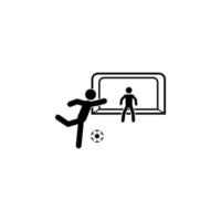 penalties in football vector icon illustration