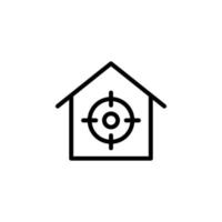 real estate target vector icon illustration