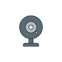 Webcam vector icon illustration