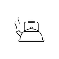 kettle, liquid container, teapot vector icon illustration