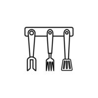 cooking turners, cookware vector icon illustration