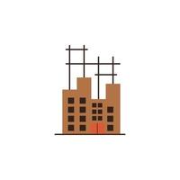 building, industry, architecture vector icon illustration