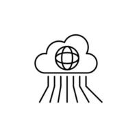 internet cloud vector icon illustration