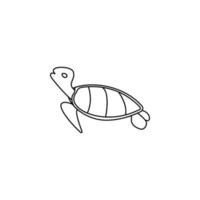 turtle vector icon illustration