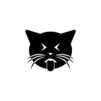 shows the language cat vector icon illustration