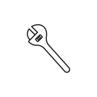 gas wrench vector icon illustration