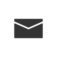 email envelope isolated simple vector icon illustration