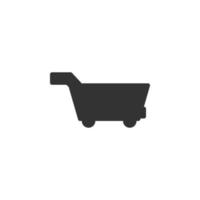 shopping cart isolated simple vector icon illustration