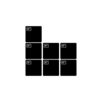 assembled boxes vector icon illustration