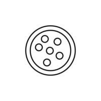 food, pizza vector icon illustration