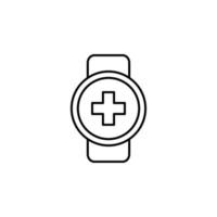 smartwatch medical vector icon illustration