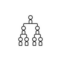 hierarchy vector icon illustration