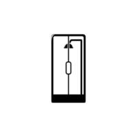 shower cabin vector icon illustration