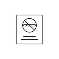 no smoking, healthcare, warming, prohibition vector icon illustration