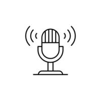 technology microphone vector icon illustration