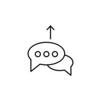 comments growth vector icon illustration