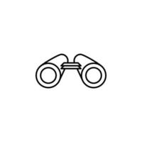 binoculars line vector icon illustration