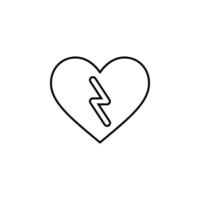 heart storm vector icon illustration