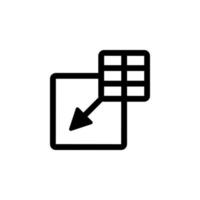 insert table vector icon illustration