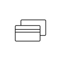 overdue bank card vector icon illustration