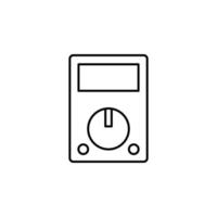 electricity, electric meter vector icon illustration